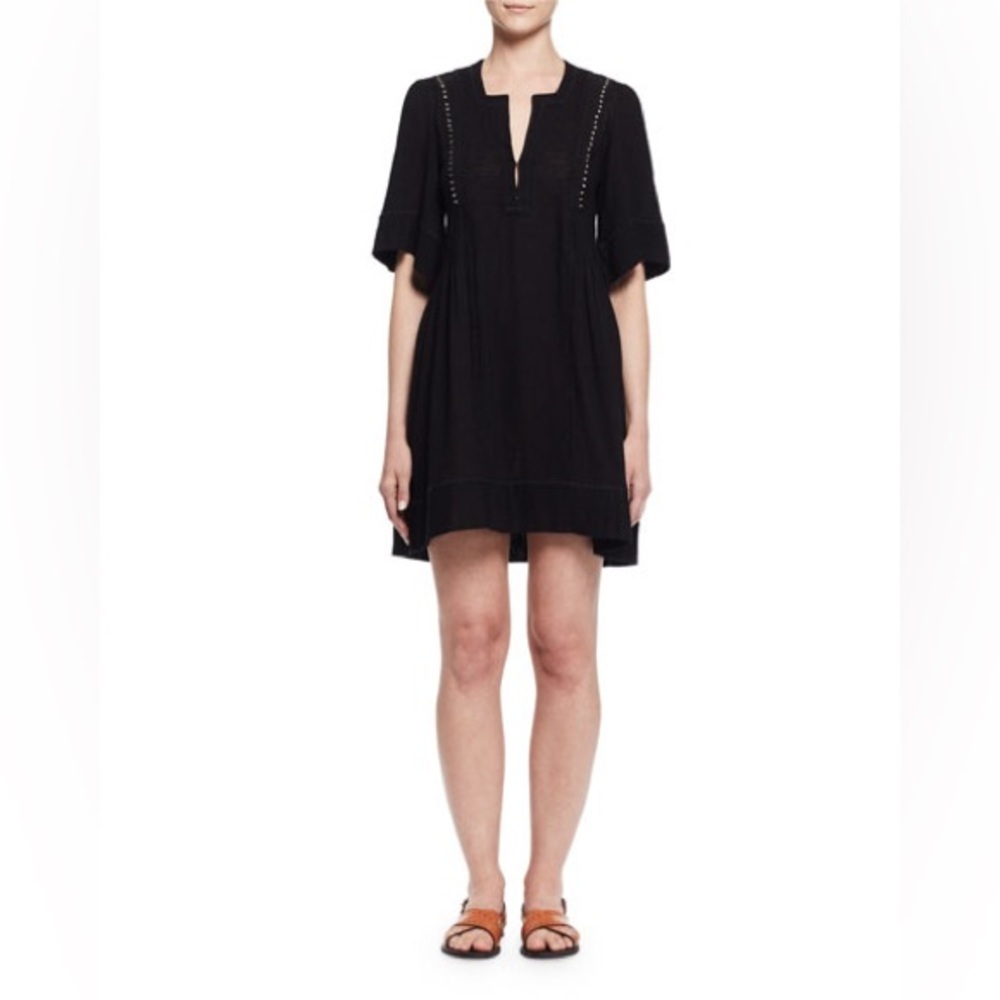 ISABEL MARANT Etoile Anabel Studded‎ Cotton Kaftan Dress Size 38
